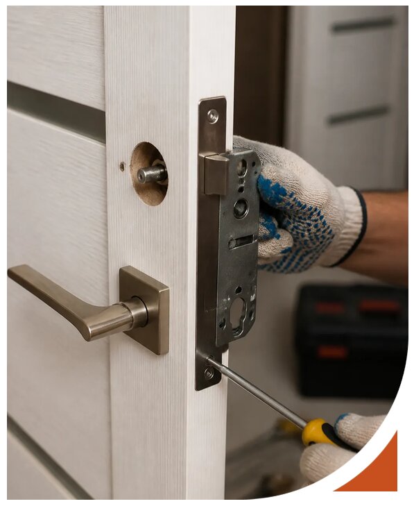 Профессиональная установка замка межкомнатной двери в Анжере-Судженске